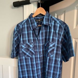 Button down short sleeved shirt